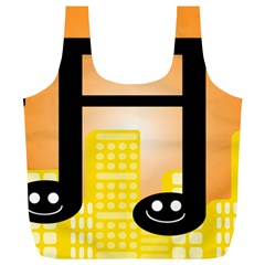 Abstract Anthropomorphic Art Full Print Recycle Bag (xl) by Bajindul