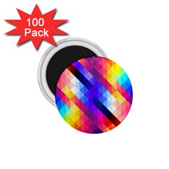 Abstract Blue Background Colorful Pattern 1 75  Magnets (100 Pack) 