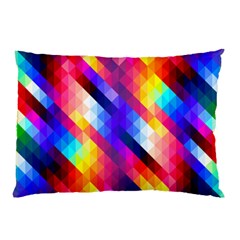 Abstract Blue Background Colorful Pattern Pillow Case by Bajindul