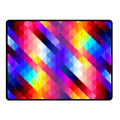 Abstract Blue Background Colorful Pattern Fleece Blanket (small)