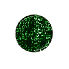 Abstract Plaid Green Hat Clip Ball Marker (10 Pack) by Bajindul