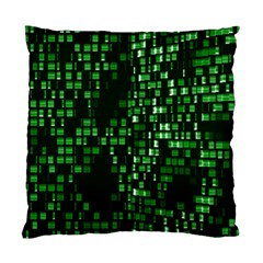 Abstract Plaid Green Standard Cushion Case (one Side) by Bajindul