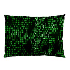 Abstract Plaid Green Pillow Case (two Sides) by Bajindul