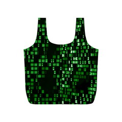 Abstract Plaid Green Full Print Recycle Bag (s) by Bajindul