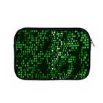 Abstract Plaid Green Apple MacBook Pro 15  Zipper Case Front