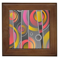 Abstract Colorful Background Grey Framed Tiles by Bajindul