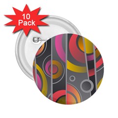 Abstract Colorful Background Grey 2 25  Buttons (10 Pack)  by Bajindul