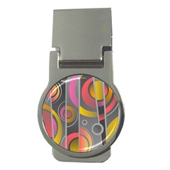 Abstract Colorful Background Grey Money Clips (round)  by Bajindul