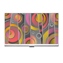 Abstract Colorful Background Grey Business Card Holder by Bajindul