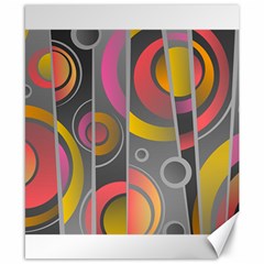 Abstract Colorful Background Grey Canvas 8  X 10 