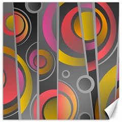 Abstract Colorful Background Grey Canvas 16  X 16  by Bajindul