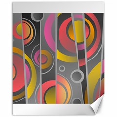 Abstract Colorful Background Grey Canvas 16  X 20  by Bajindul