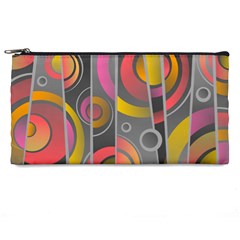 Abstract Colorful Background Grey Pencil Cases by Bajindul