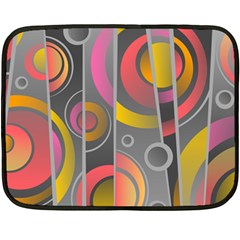 Abstract Colorful Background Grey Double Sided Fleece Blanket (mini)  by Bajindul