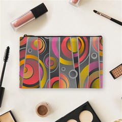 Abstract Colorful Background Grey Cosmetic Bag (medium) by Bajindul