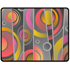 Abstract Colorful Background Grey Fleece Blanket (medium)  by Bajindul