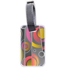 Abstract Colorful Background Grey Luggage Tag (two Sides) by Bajindul