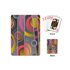 Abstract Colorful Background Grey Playing Cards (mini) by Bajindul