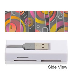 Abstract Colorful Background Grey Memory Card Reader (stick) by Bajindul