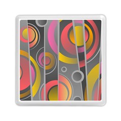 Abstract Colorful Background Grey Memory Card Reader (square) by Bajindul