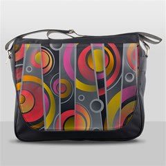 Abstract Colorful Background Grey Messenger Bag by Bajindul