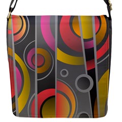 Abstract Colorful Background Grey Flap Closure Messenger Bag (s) by Bajindul