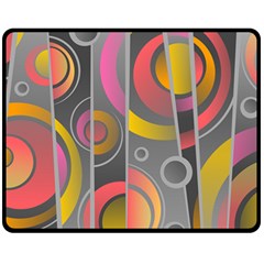 Abstract Colorful Background Grey Double Sided Fleece Blanket (medium)  by Bajindul