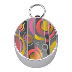 Abstract Colorful Background Grey Mini Silver Compasses by Bajindul