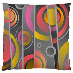 Abstract Colorful Background Grey Standard Flano Cushion Case (one Side) by Bajindul