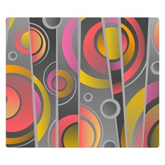 Abstract Colorful Background Grey Double Sided Flano Blanket (small)  by Bajindul