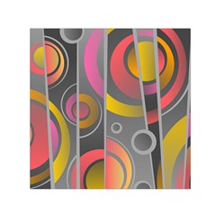 Abstract Colorful Background Grey Small Satin Scarf (square)