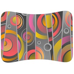 Abstract Colorful Background Grey Velour Seat Head Rest Cushion by Bajindul