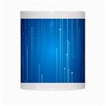 Abstract Rain Space White Mugs Center