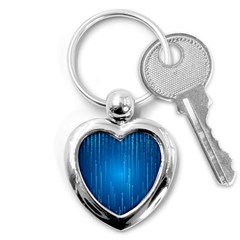 Abstract Rain Space Key Chain (heart) by Bajindul