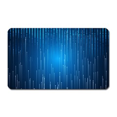 Abstract Rain Space Magnet (rectangular) by Bajindul