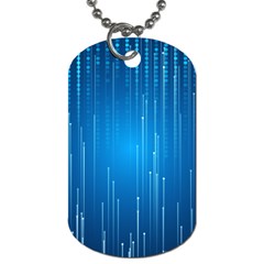 Abstract Rain Space Dog Tag (one Side)