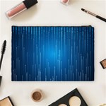 Abstract Rain Space Cosmetic Bag (Large) Back