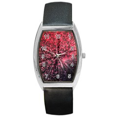 Abstract Background Wallpaper Barrel Style Metal Watch by Bajindul