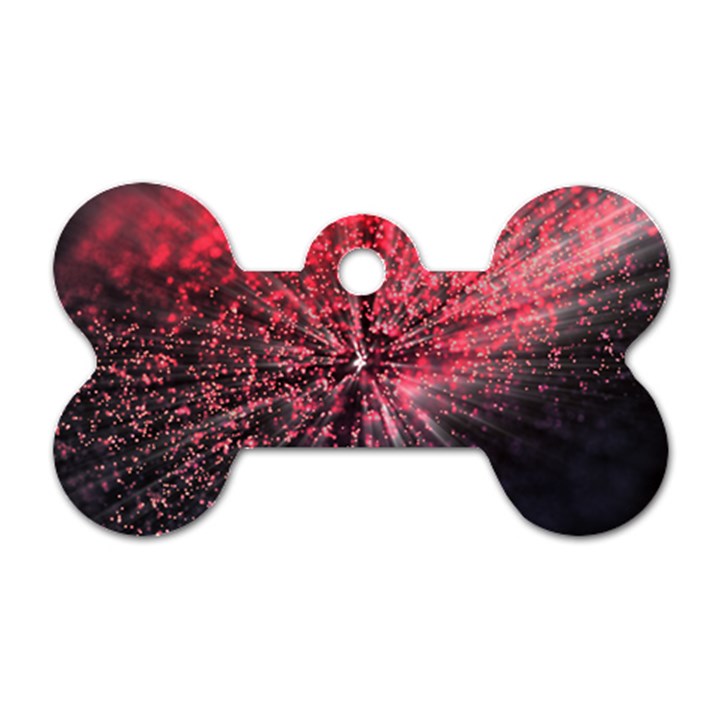 Abstract Background Wallpaper Dog Tag Bone (One Side)