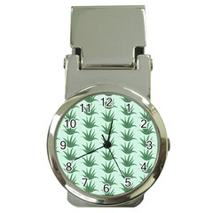 Aloe Plants Pattern Scrapbook Money Clip Watches by Bajindul