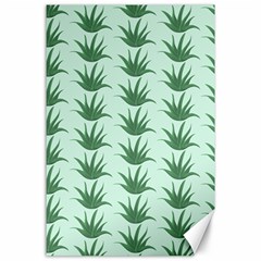 Aloe Plants Pattern Scrapbook Canvas 24  X 36  by Bajindul