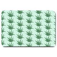 Aloe Plants Pattern Scrapbook Large Doormat  by Bajindul