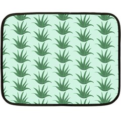 Aloe Plants Pattern Scrapbook Fleece Blanket (mini) by Bajindul