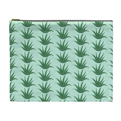 Aloe Plants Pattern Scrapbook Cosmetic Bag (xl) by Bajindul