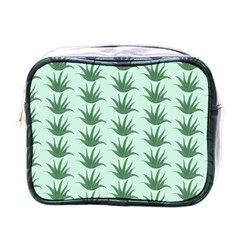 Aloe Plants Pattern Scrapbook Mini Toiletries Bag (one Side) by Bajindul