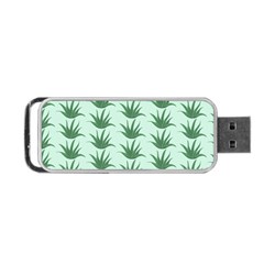 Aloe Plants Pattern Scrapbook Portable Usb Flash (two Sides) by Bajindul