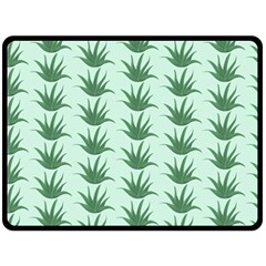 Aloe Plants Pattern Scrapbook Double Sided Fleece Blanket (large)  by Bajindul