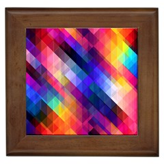 Abstract Background Colorful Pattern Framed Tiles by Bajindul