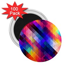 Abstract Background Colorful Pattern 2 25  Magnets (100 Pack)  by Bajindul