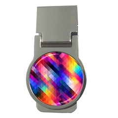 Abstract Background Colorful Pattern Money Clips (round)  by Bajindul